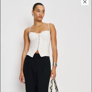 Reformation Italiana Top Ivory - Size 2